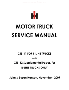 cts 11-12 service manual complete