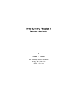 Introductory Physics I