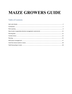 MAIZE GROWERS GUIDE