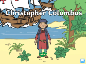 Christopher Columbus Comprehension Sheet PowerPoint