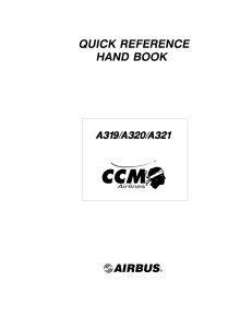 Airbus A319-A320-A321 - Quick reference handbook