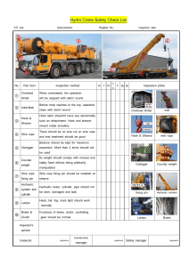 Checklist for Heavy Machineries