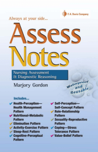 Assess Notes Nursing Assessment  Diagnostic Reasoning (Daviss Notes) (Marjory Gordon) (https   z-lib.org)