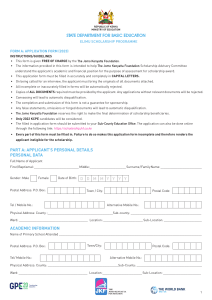 JKF Application form 0