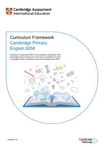 0058 Primary English Curriculum Framework 2020 tcm142-592529