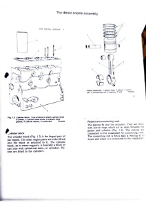 THE DIESEL ENGINE ASSEMBLY