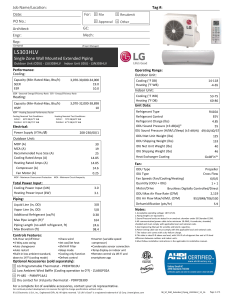 LG LSU303HLV Submittal