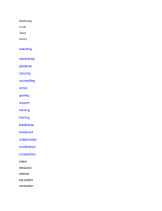 Mentor word list