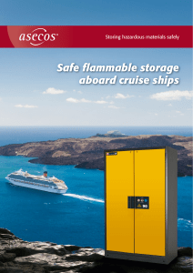 asecos EN safe flammable storage on board cruise ships 202008