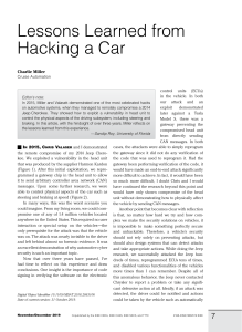 Hacking a Car