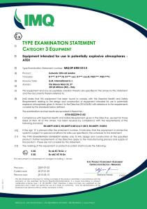 ATEX certificate 047