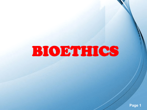 Bioethics-Lecture