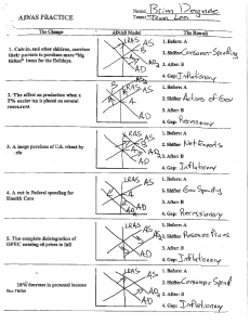 AD/AS Model Practice Worksheet