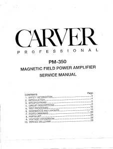 hfe carver pm-350 service