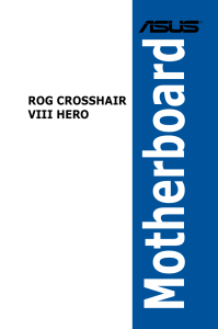 ROG CROSSHAIR VIII HERO User’s Manual (English Edition)