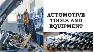 AUTOMOTIVE TOOLS AND EQUIPMENT