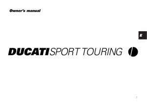 Ducati Sporttouring '01 owner's manual