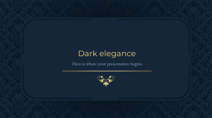 Dark Elegance XL by Slidesgo