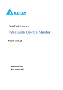 InfraSuite Device Master User Manual(English)