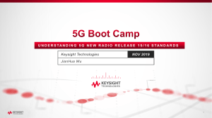 1 5G Boot Camp - 5G NR Technology Overview Jianhua Wu v01 on web