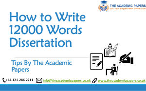 How to Write 12000 Words Dissertation