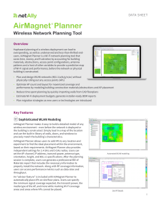 Airmagnet-Planner-for Wireless LAN Design