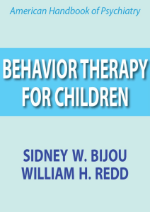 behavior therapy for children