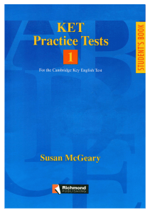 KET Practice Tests 1 - For the Cambridge Key English Test ( PDFDrive )