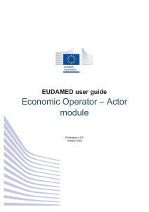 Eudamed - user guide 
