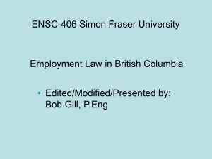 L8 Employment Law In British Columbia2020