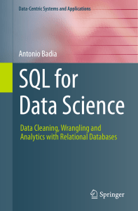 SQL FOR DATASCIENCE