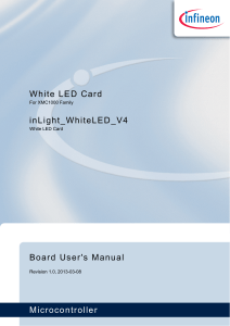 Board Users Manual White LED Card R1