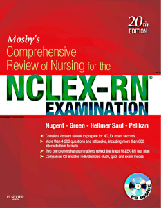Mosby's Comprehensive Review of Nursing for the NCLEX-RN® Examination ( PDFDrive )