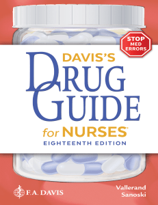 Daviss Drug Guide 18th edition
