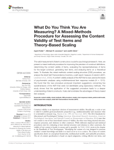 Validity Theory