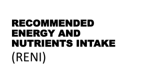 RECOMMENDED ENERGY AND NUTRIENTS INTAKE