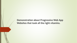 Demonstration about Progressive Web App