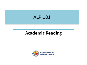 Academic Reading (1)