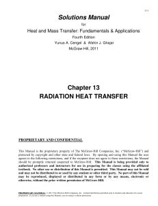 Heat and Mass Transfer Fundamentals and