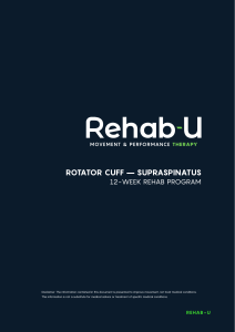 Rehab-U - Rotator Cuff (Supraspinatus) 12 Weeks Program