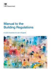 Manual to building regs - July 2020