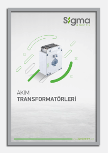 Akım-Transformatörleri Current Transformer