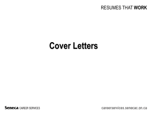 Cover letter ppt 