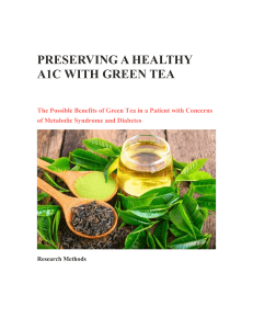 Research Paper - Green Tea