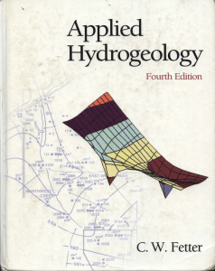 C.W. Fetter - Applied Hydrogeology (4th Edition)-Prentice Hall (2000)
