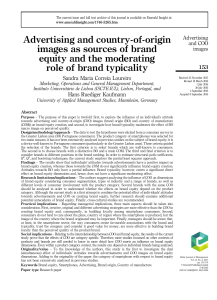Advertising and Country-of-Origin Images as sources of brand equity and the moderating role of brand typicality