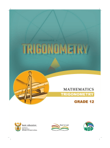 MATHS  TRIGONOMETRY