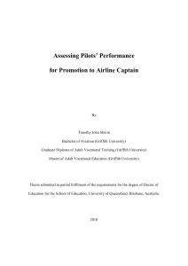 Assessing Pilots Performance for Promotion to Captain - Mavin