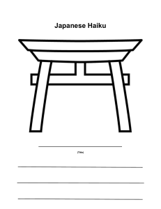 Japanese Haiku template