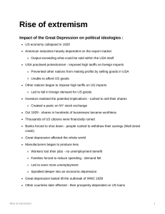 Rise of extremism 